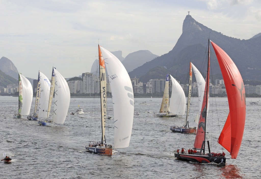 Volvo Ocean Race In-Port Rio de Janeiro Downwind Leg (Photo By Rick Tomlinson/Volvo Ocean Race)
