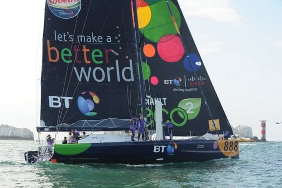 seb-josse-and-bt Seb Josse and IMOCA 60 BT (Photo Courtesy of Offshore Challenges Sailiing Team)