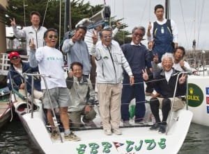 masakazu-toyama-and-crew-from-japan-took-2nd-overall-in-1d-35-on-ebb-tide-by-daniel-forster Masakazu Toyama and Crew (Photo by Rolex / Daniel Forster)