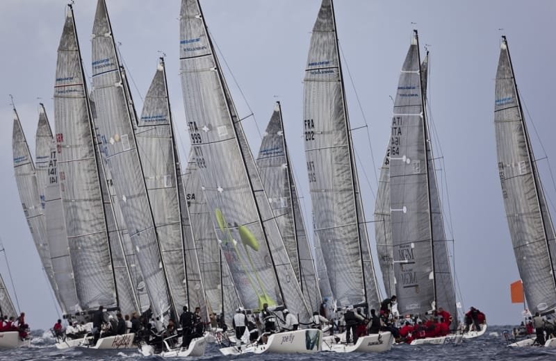 melges-2 Melges Fleet Racing Off Porto Cervo, Italy