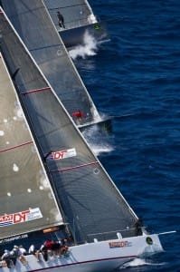 Mini Maxi Fleet start (Photo by Carlo Borlenghi)