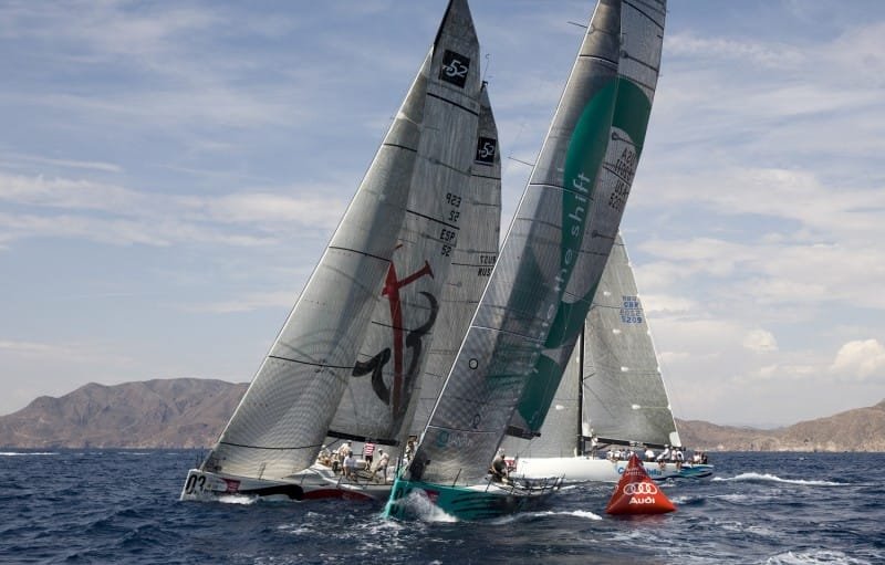 TP 52 Practice Day Rounding (Photo by Nico Martinez / Audi Med Cup)