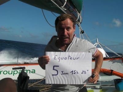 bruno-jeanjean-by-team-groupama Bruno Jeanjean Announces Equator Crossing ( Photo Courtesy of Team Groupama)