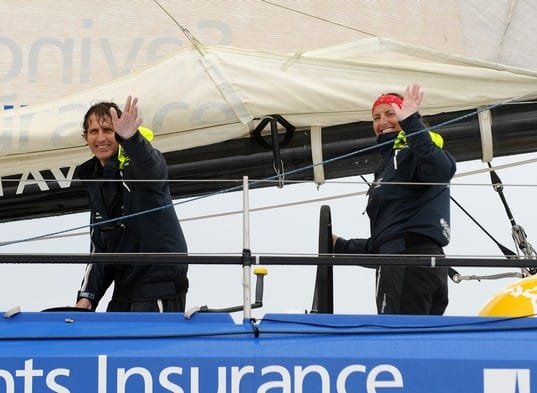 dee-caffari-and-brian-thompson-by-marcel-mochet Dee Caffari and Brian Thompson Complete Transat (Photo by Marcel Mochet)