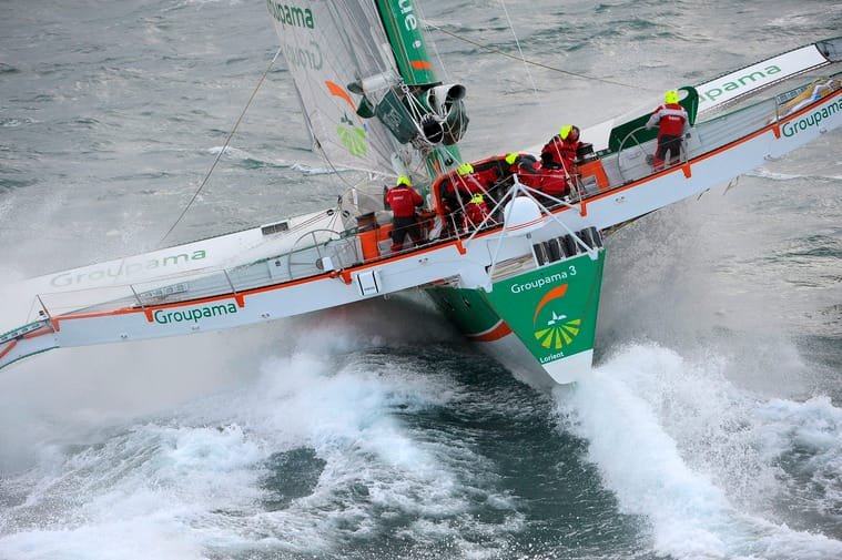 groupama-3-by-yvan-zedda Groupama 3 Heading Toward The Doldrums (Photo by Yvan Zedda)