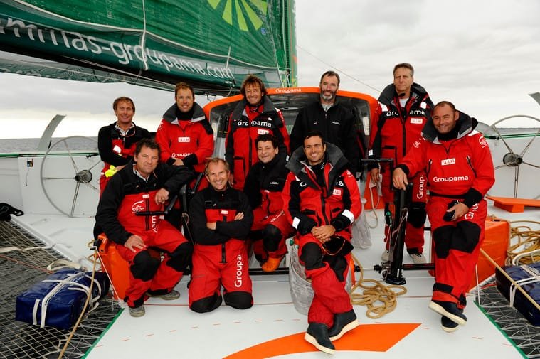 groupama-3-crew-for-jules-verne-trophy-attempt-2009 Groupama 3 Crew For Jules Verne Trophy Attempt 2009 (Photo by Yvan Zedda)