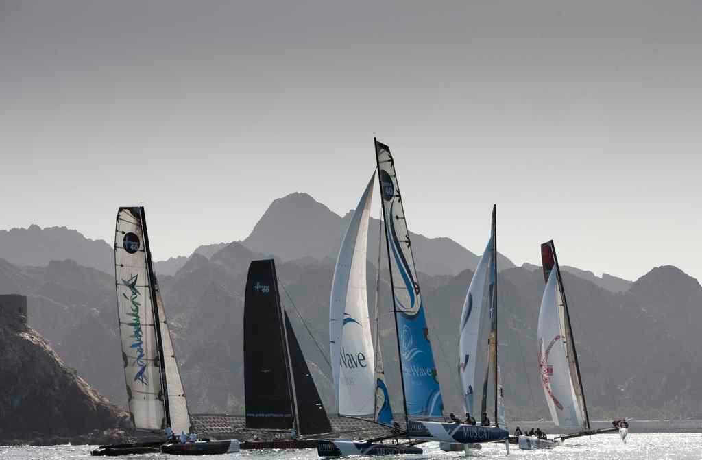 extreme-sailing-series-asia Extreme Sailing Series Asia Fleet In Muscat (Photo by Mark Lloyd/Lloyd Images/OC Events)