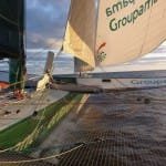 Franck Cammas and Crew of Groupama 3 Cross The Equator And Extend Their Lead