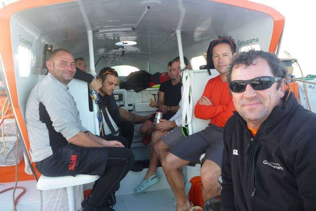 the-groupama-3-crew Part Of The Groupama 3 Crew (Photo Courtesy Of Team Groupama)