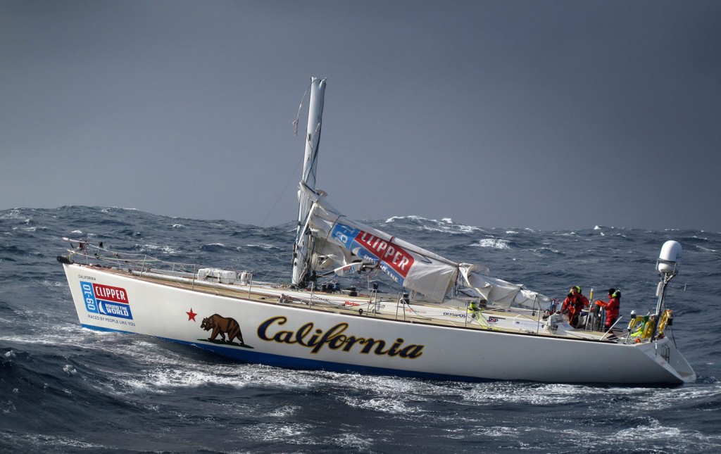 California Dismasted In Pacific (Photo by Clipper Ventures PPL)