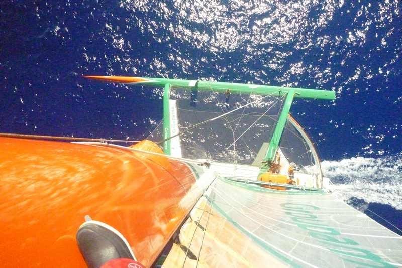 groupama-3-from-top-of-mast Groupama 3 From Top Of Mast (Photo Courtesy Of Team Groupama)