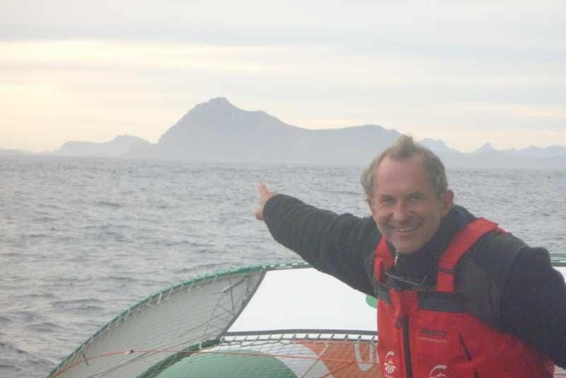 jacques-caraes Jacques Caraes Pointing Out Cape Horn (Photo Courtesy of Team Groupama)