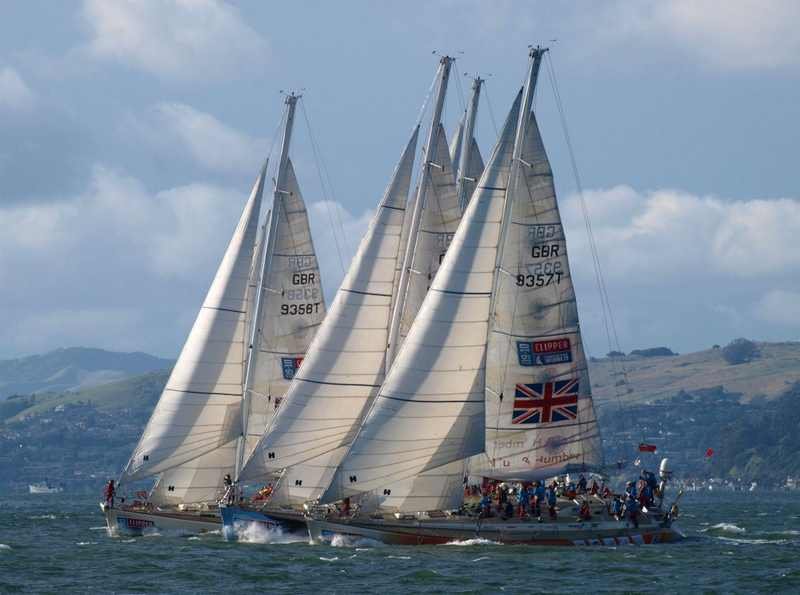 Clipper Fleet Leaving San Francisco Clipper Fleet (Photo Copyright © Clipper Ventures PLC 2010)