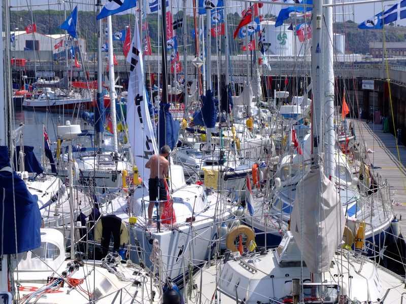 Shetland Round Britain and Ireland Race Shetland Round Britain and Ireland Race Fleet Preparing To Head Out (Photo by Colin Merry)