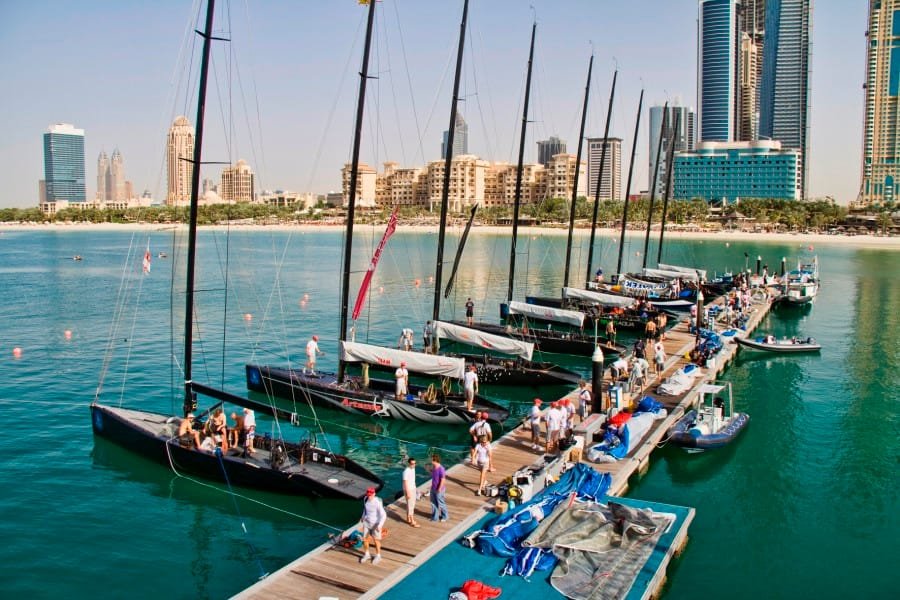 rc44-fleet-in-dubai RC 44 Fleet In Dubai (Photo Copyright Nico Martinez / RC 44 Class)