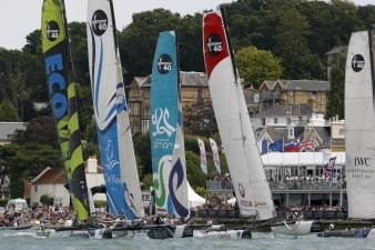 fleet1 Extreme Sailing Series Fleet (Photo by Paul Wyeth / OC Events )