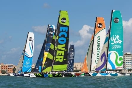 Extreme Sailing Series Fleet Extreme Sailing Series Fleet (Photo by Roberto Foresti/ Canon/ OC Events )