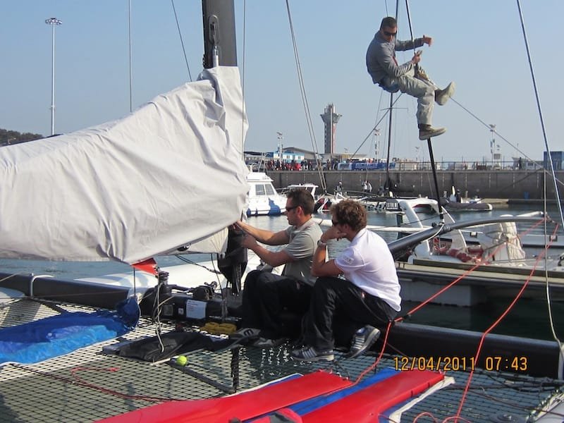 luna-rossa-team-preparing-for-racing The Luna Rossa Team preparing for racing (Photo courtesy of Extreme Sailing Series)