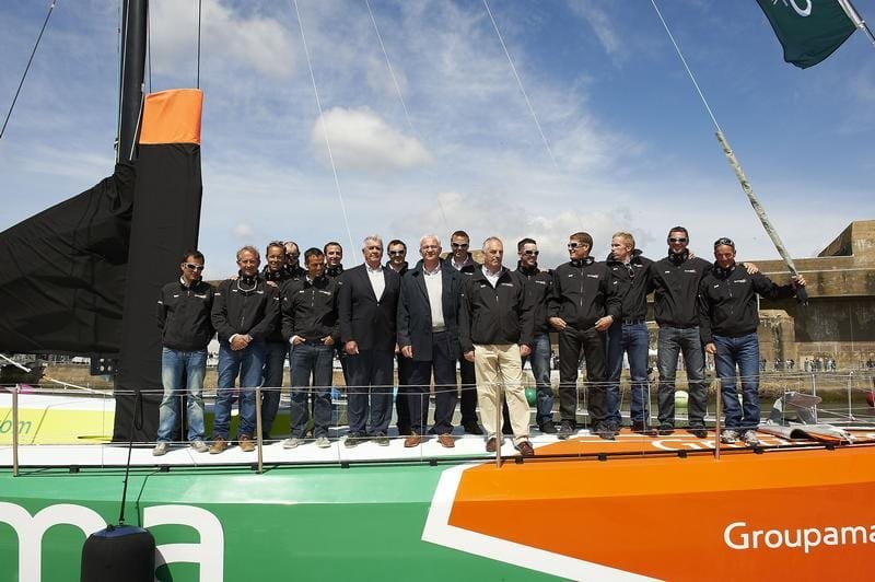 Team Groupama Team Groupama at Lorient Christening (Photo by Studio Zedda)