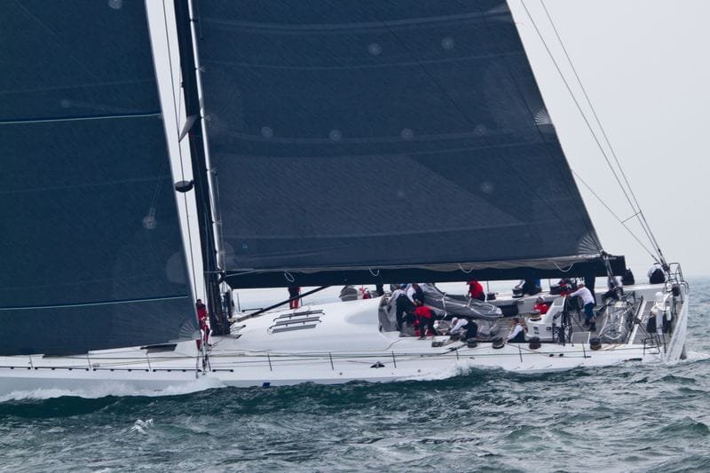 rambler-100-by-george-beris Rambler 100 at Transatlantic Race Start ( Photo by George Bekris )