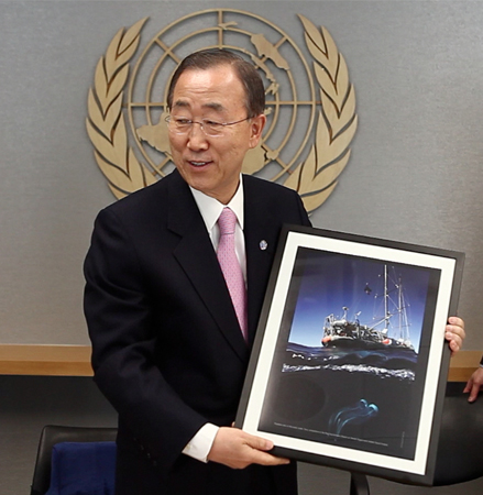 Ban Ki-Moon, , Secretary General of the United Nations in New York. Copyright : L.Bourgois