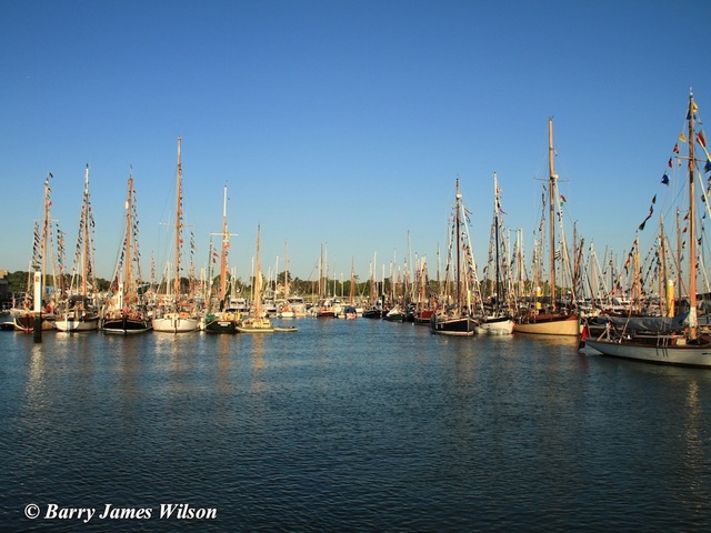 Gaffers in Yarmouth Harbour (Photo by Barry James Wilson)