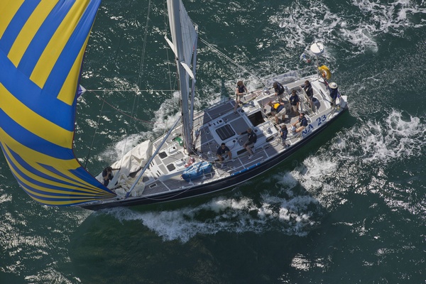 Defiance - NA 23 - Navy 44 training yacht skippered by Bryan Weisberg (Photo by Daniel Forster / PPL)
