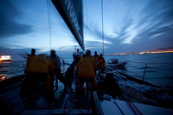 Abu Dhabi Ocean Racing during leg 7 of the Volvo Ocean Race 2011-12, from Miami, USA to Lisbon, Portugal. (Photo by Nick Dana/Abu Dhabi Ocean Racing/Volvo Ocean Race)
