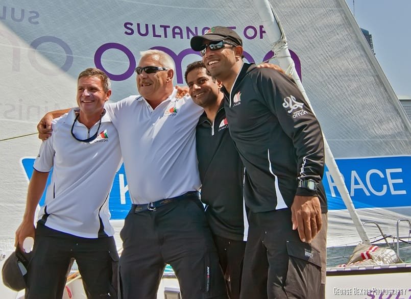 Sidney Gavignet, Albert Whitley, Mohsin Al Busaidi and Fahad Al Hasni (Photo by George Bekris)