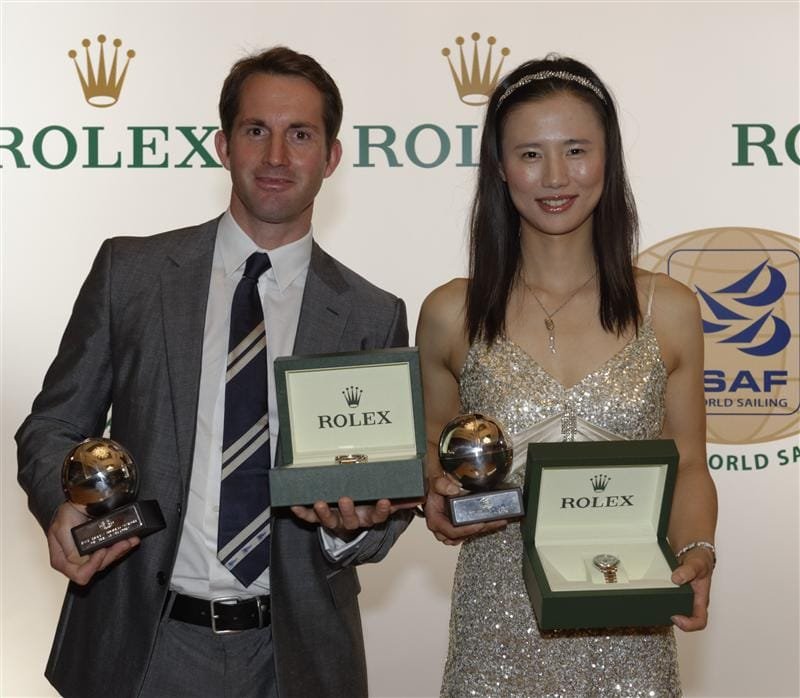 Ben Ainslie and Lijia Xu ISAF Rolex World Sailors of the Year by Kurt Arrigo Ben Ainslie and Lijia Xu ISAF Rolex World Sailors of the Year by Kurt Arrigo