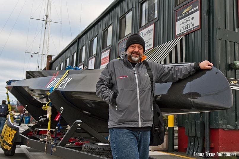 Vlad with SpeedDream 27 at Newport Shipyard by George Bekris